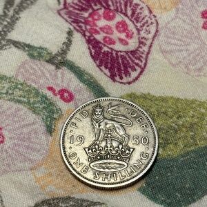 🪙 1950 United Kingdom One Shilling — King George VI — English Reverse — Coin